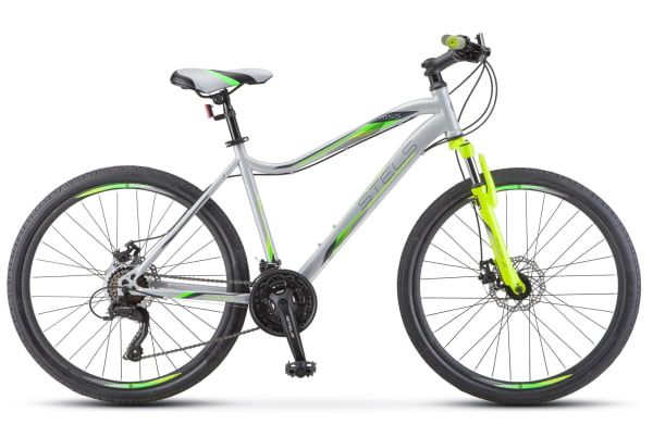 STELS Велосипед Stels Miss-5000 MD V020 Серебристый/Салатовый (LU096322)
