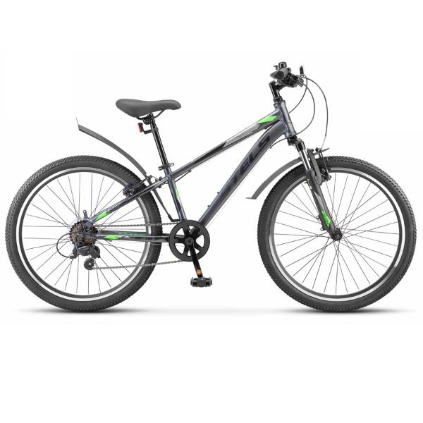 STELS Велосипед Stels Turbo 24" 400 V Z010 Темно-серый/зеленый (EP-00007338)