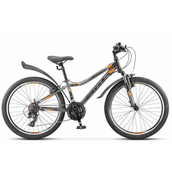 STELS Велосипед Stels Turbo 24" 410 V Z010 Черный/Серый/Оранжевый (EP-00007530)